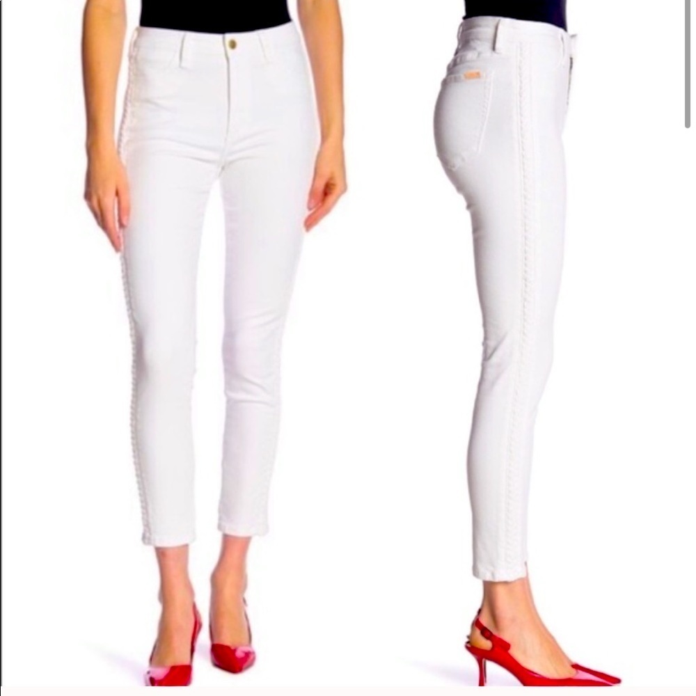 Joe’s white jeans